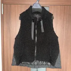 ボアキルティング切り替えベスト