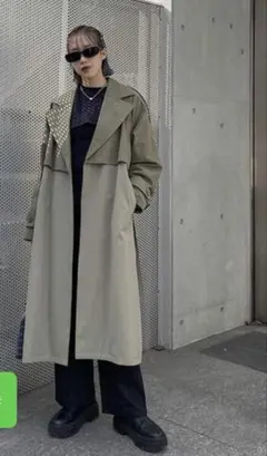 LAGUA GEM☆BIG COLLAR LOOSE TRENCH