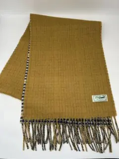 Crocodile マスタード チェック柄 マフラー