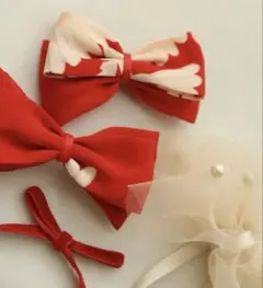 七五三ヘッドドレスセット♡ 着物リメイク　髪飾り　アンティーク　ハーフ成人式