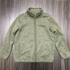 ユニクロ　ダークグリーン フリースジャケット 130
