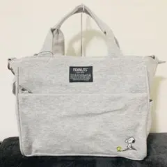 スヌーピー SNOOPY スウェット10ポケット2WAY ショルダーバッグ