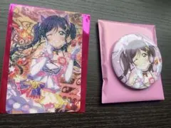 ラブライブ μ's 東條希キャットツインテール 缶バッジ クリアカード