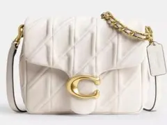 【コーチ】タイムズ スクエア タビー ショルダーバッグ キルティングクロスボディ