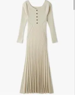 ラメニットワンピース LILY BROWN リリーブラウン※背中ほつれあり