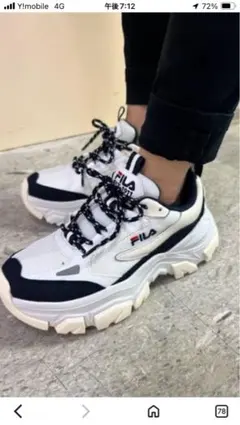 値下げ　美品　FILA 厚底スニーカー