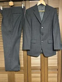 P.S.FAストライプスーツセットアップ　ダークグレー色