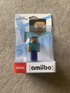 新品未開封amiibo アミーボ マインクラフト スティーブ スマブラ　大乱闘