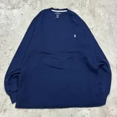 S*N様 ポロラルフローレン　刺繍　ワンポイント　サーマル　長袖Tシャツ　古着