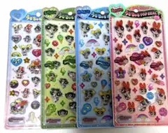 【正規品】パワーパフガールズ うるちゅるポップシール 4種セット