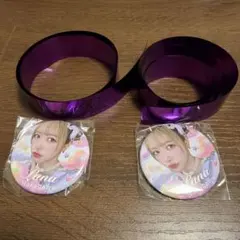 FRUITS ZIPPER 銀テープ 仲川瑠夏　缶バッチ付　2個セット