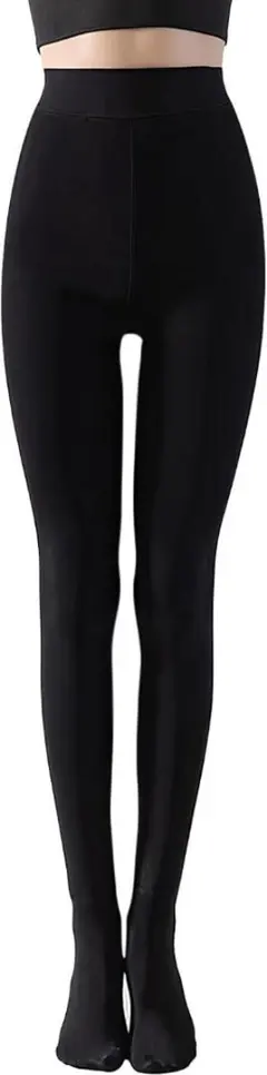 [Kemolpo] タイツ 裏起毛タイツ レディース 透け感 フェイク ストッキ