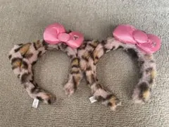 2個セット！USJ キティヒョウ柄カチューシャ