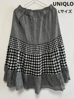 UNIQLO×JW ANDERSON ギンガムチェック ティアードスカート
