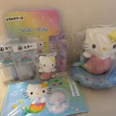 当たりくじハローキティぬいぐるみ マルチケース ミラー マスコット