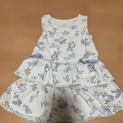 花柄ノースリーブワンピース