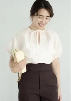 ohga 花柄ブラウス OHGA SHEER SKIPPER シアースキッパー - メルカリ