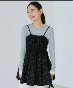 【coca】 パリフワギャザーキャミチュニック Mサイズのサムネイル