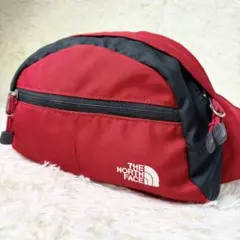 ノースフェイス ウエストバッグ ボディバッグ レッド×ブラック 希少カラー