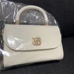 マ*ト様 ハローキティ 持ち手付きロングストラップショルダープレートバッグ