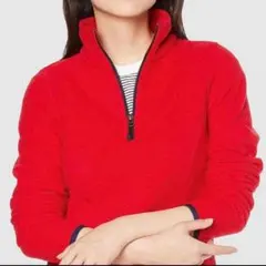 [Amazon Essentials] ジャケット ジップアップフリース 赤 L