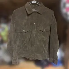 コーデュロイ ブラウン シャツジャケット