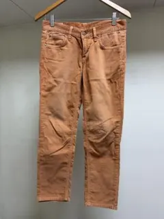 Lee オレンジ ストレートデニム