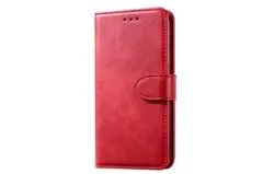 新品  高級PUレザー iphone 12pro Max 手帳型ケース 赤