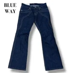 y2k 00s BLUE WAY ブーツカット フレアデニム デニムパンツ