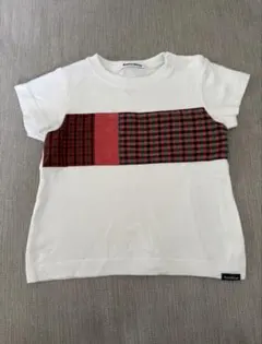 familiar ファミリア 半袖 Tシャツ ファミリアチェック 90サイズ