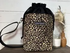 ハンドメイド☆巾着ショルダーバッグ ショルダーバッグ 巾着 北欧 斜めがけ
