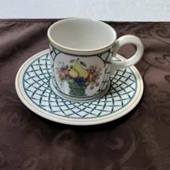 最終お値下げ❣【美品】ビレロイ&ボッホ　バスケット　カップ&ソーサー