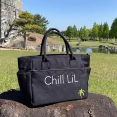 正規品　Chill LiL チルリル　ゴルフ　トートバッグ　ブラックのサムネイル