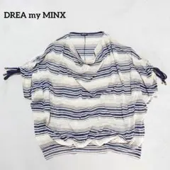 G3-3835　ニット　ストライプ ドレープ　4L【DREA my MINX】