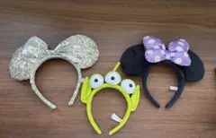 ディズニーカチューシャ3点セット