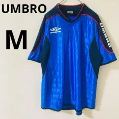 アンブロ UMBRO 半袖プラシャツ　スポーツウェア　フットサル サッカー　青
