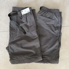 GU コンバーチブルワイドパンツ　M 2着セット　カーゴ