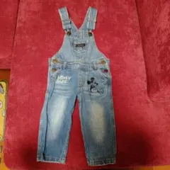 futafuta ミッキーオーバーオール デニム