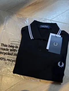 FRED PERRY ブラック ポロシャツ M