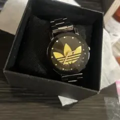 adidas 腕時計 ブラック×ゴールド