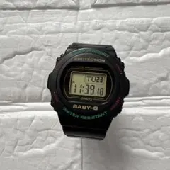美品】カシオ BABY-G 電波ソーラー BGD-5700 ブラックxパープル