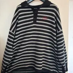 SPRAY PREMIUM 長袖ポロシャツ ストライプ