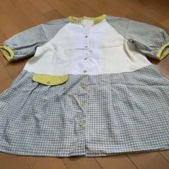 ホコモモラ40チェック柄 半袖シャツ ボタン付きのサムネイル