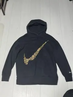 Nike レオパード柄 フード付きスウェット　短丈