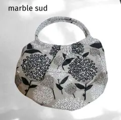 美品marble sudマーブルシュッドあじさい柄まるいバッグA4ビッグサイズのサムネイル