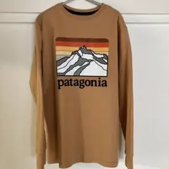 patagonia 長袖カットソー ブラウン 山デザイン