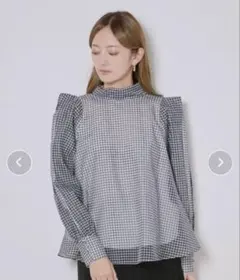 SNIDEL オーガンシースルーブラウス