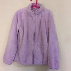 UNIQLO ボアフリースジャケット 140サイズ ラベンダー パープル