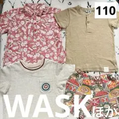 ワスク 子供服 Tシャツまとめ売り リゾート ハワイ110 男の子 夏服おしゃれのサムネイル