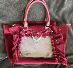 AnK Rouge 確定ファンサおまじないバック大　痛バ　ベロア　レッド